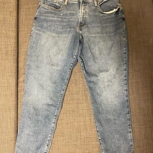 Old Navy Women's Light Blue Relaxed Jeans O.G. Straight high rise size 14 curvy